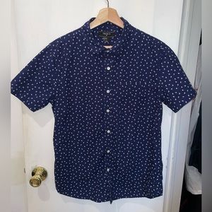 Forever 21 Men Printed Floral Shirt, Blue